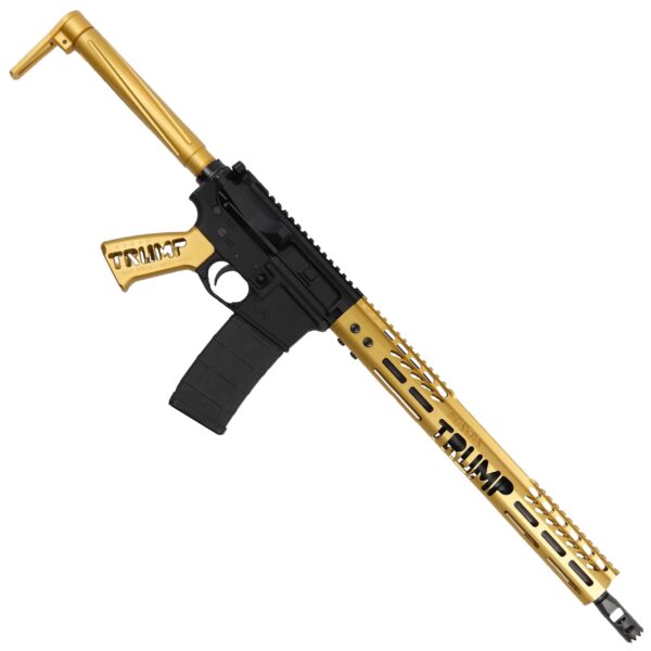 Anodized Gold Trump MAGA AR-15 Rifle