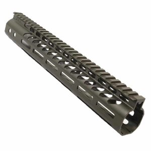 AR-15 M-LOK 12" Free Float Light Weight Handguard In OD Green