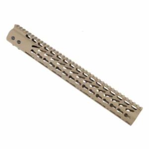 LR 308 15" Free Float Ultra Light KeyMod Handguard in FDE *CLOSEOUT*