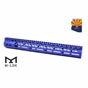 AR-15 M-Lok 15" Free Float Rail System In Blue