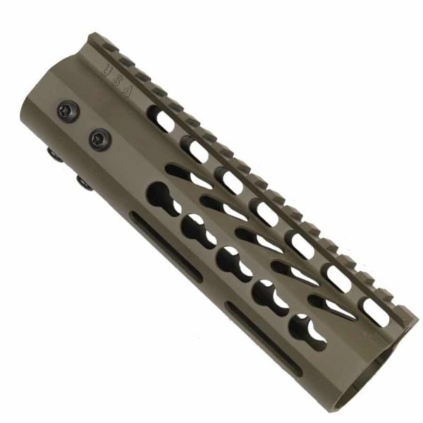 AR15 KeyMod Free Float Carbine Handguard in OD Green