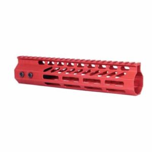 AR-15 Octagonal M-LOK Free Float 9" Handguard In Red