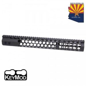 AR15 Honeycomb 15" Keymod Free Floating Handguard In Black