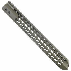 AR15 Warhead Series 15 KeyMod Handguard In OD Green