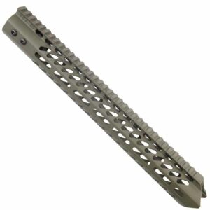 AR-15 Warhead Series 15 M-LOK Free Float Handguard In OF Green