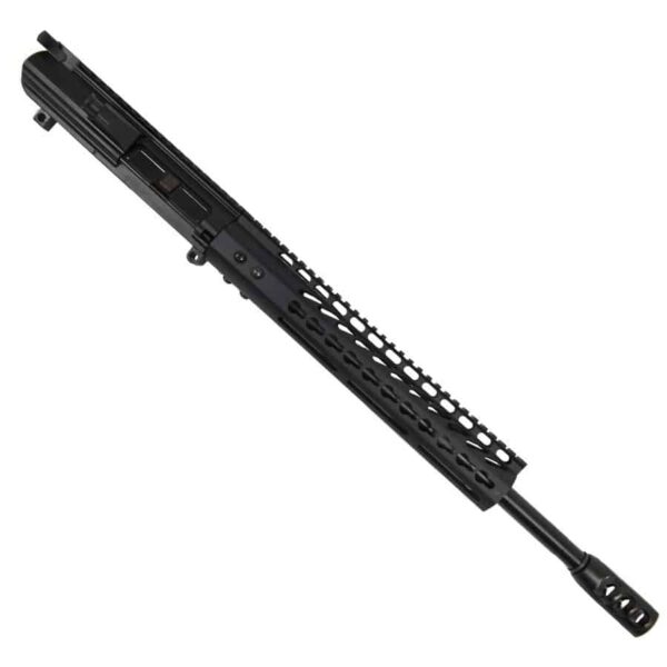 AR LR308 Complete Upper Receiver with 16" Nitride Barrel and 12" Slim Profile KeyMod Handguard And Tank Brake