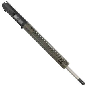 AR 6.5 Creedmoor Upper 15 inch KeyMod Handguard Multiple Colors In OD Green