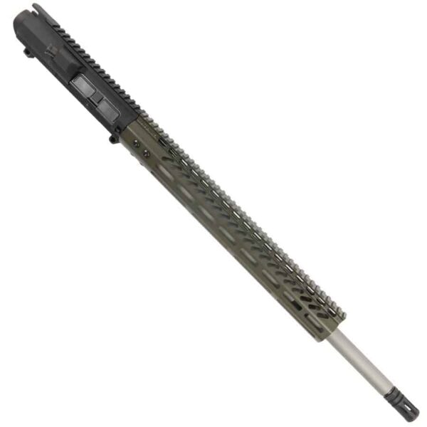 AR 6.5 Creedmoor Upper 15 inch M-LOK Handguard Multiple Colors OD Green