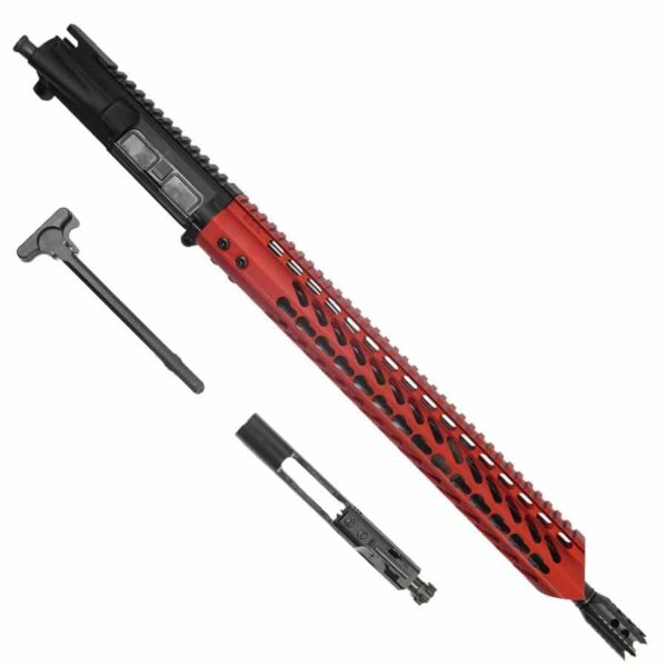 AR15 6.5 Grendel Complete Upper Receiver Warhead Series In Red KeyMod