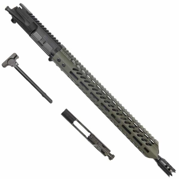 AR15 6.5 Grendel Complete Upper Receiver Warhead Series In OD Green