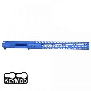 AR-15 Stripped Upper Receiver With Air Lite Handguard Set Cerakote Blue