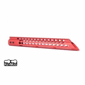 AR15 Slant Nose 15" KeyMod Free Flat handguard In Red