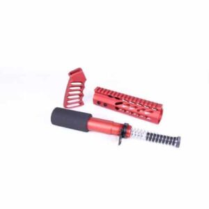 AR15 Pistol Furniture Kit In Red