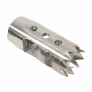 AR-15 Kings Crown Muzzle Brake Stainless Steel 9mm