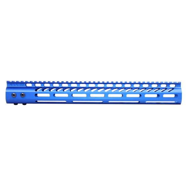 AR-15 M-LOK 15" Ultra Light Free Float Handguard in Anodized Blue