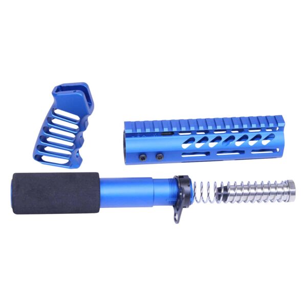 AR-15 Pistol Furniture Set in Anodized Blue