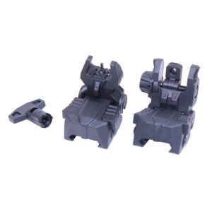 AR-15 Tactical Polymer Spring Assisted Folding Sights