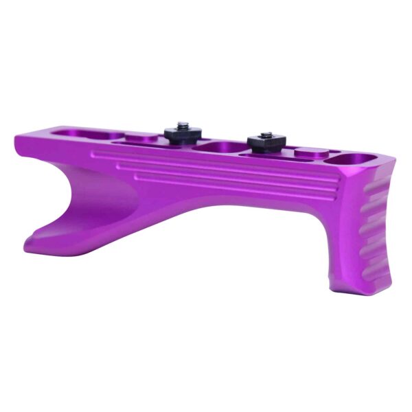 M-LOK Aluminum Angled Grip In Anodized Purple (Gen 2)