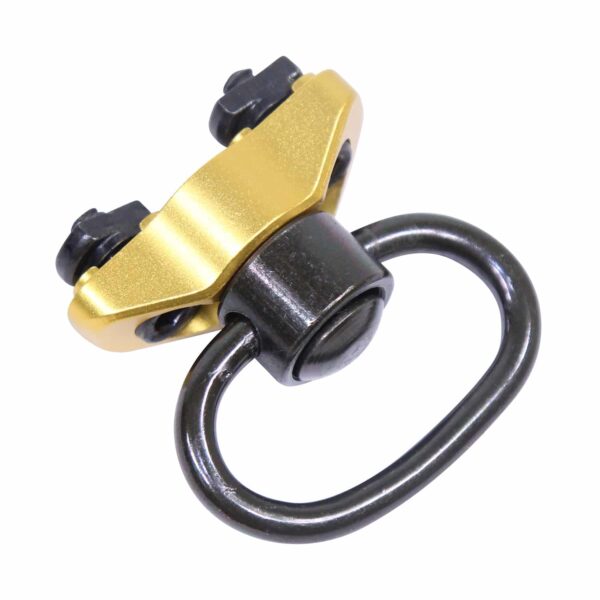 Gen 2 Quick Detach QD Swivel Adapter for M-LOK Slots on Handguard in Anodized Gold