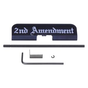 AR-15 Ejection Port Dust Cover Gen 3 '2nd Amendment' Lasered in Anodized Black