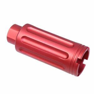 AR-15 Slim Line Cone Flash Can Gen 2 in Anodized Red