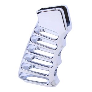 AR-15 Skeletonized Aluminum Pistol Grip in Polished Chrome