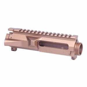 AR-15 M4 stripped billet upper receiver in a rich bronze anodized finish.