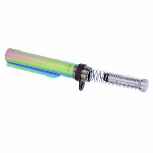 AR-15 Mil-Spec Buffer Tube Set in Rainbow PVD