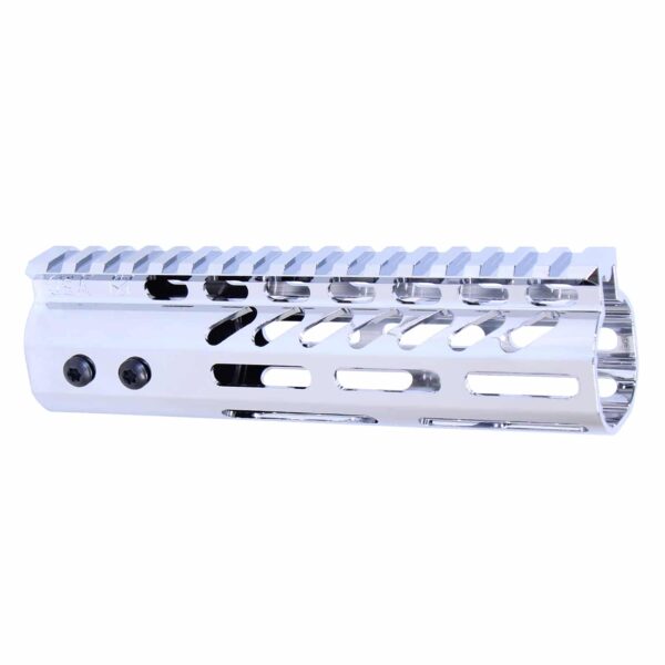 AR-15 M-LOK 7" Ultra Light Free Float Handguard Chrome Dipped