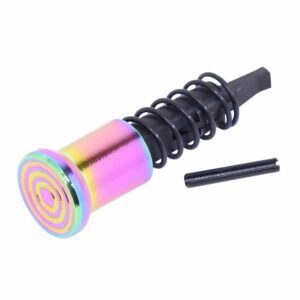 AR-15 Forward Assist Assembly Rainbow PVD Coated