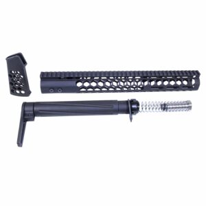 AR .308 Honeycomb Skeletonized Furniture Set in Anodized Black