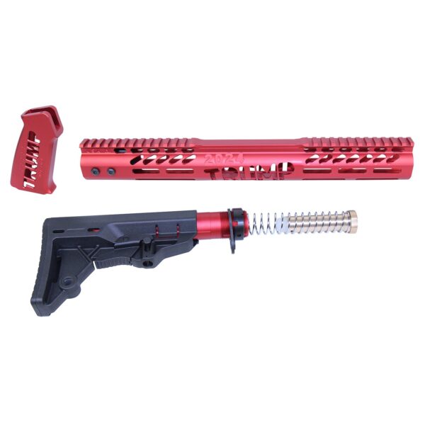 AR-15 Trump Series Furniture Set in Anodized Red