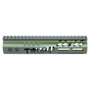 9" Trump M-LOK System Free Floating Handguard in Anodized Green