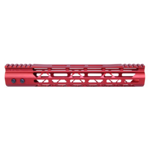 12" Mod Lite Skeletonized M-LOK Free Floating Handguard in Anodized Red