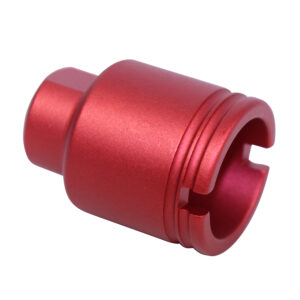 .308 Stubby Slim Compact Flash Can in Anodized Red