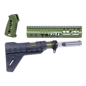 AR-15 Trump Series Limited Edition Pistol Furniture Set in Anodized Green